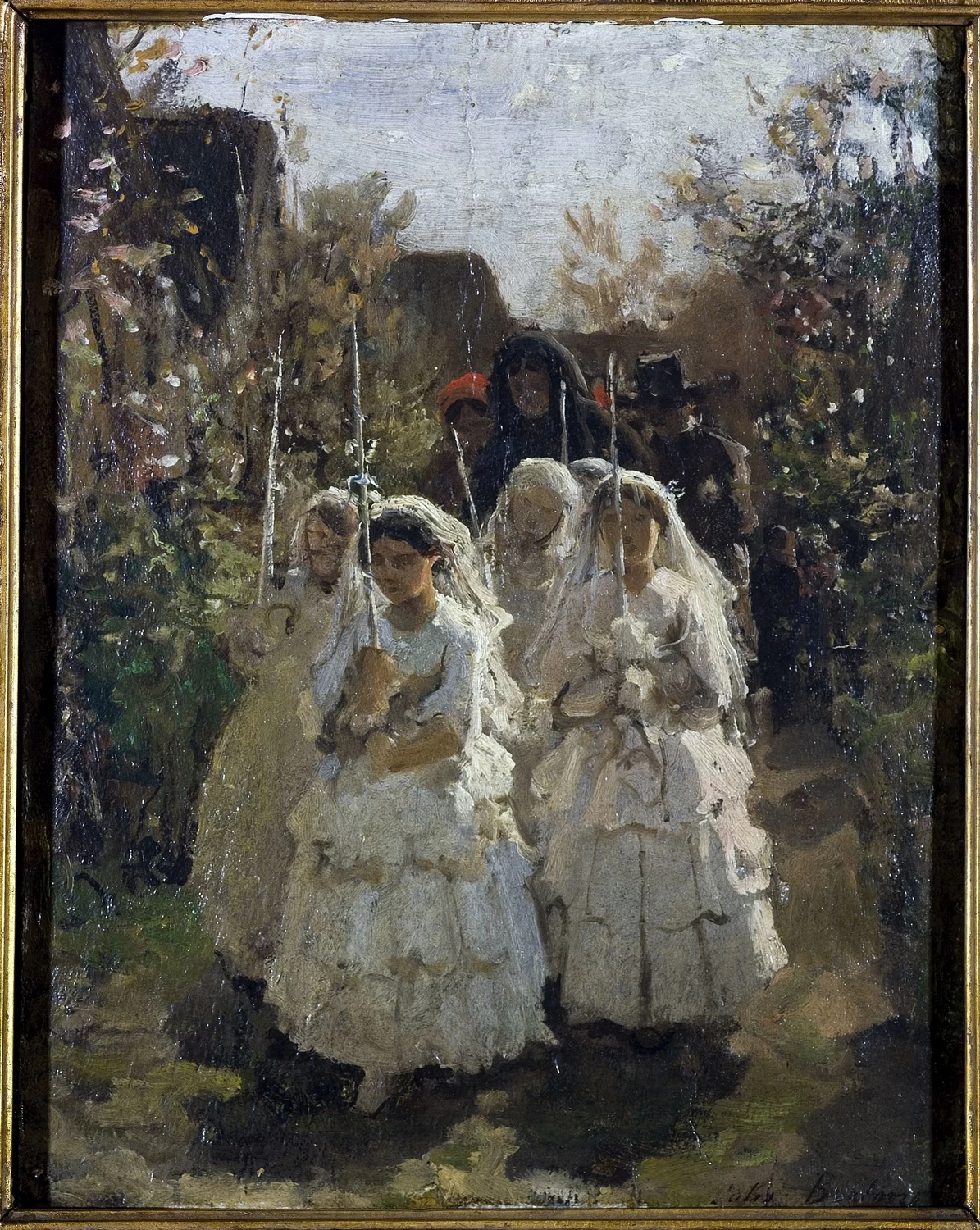 Le bambine della prima comunione a Courrieres, 1855 - Musee du Petit Palais, Paris